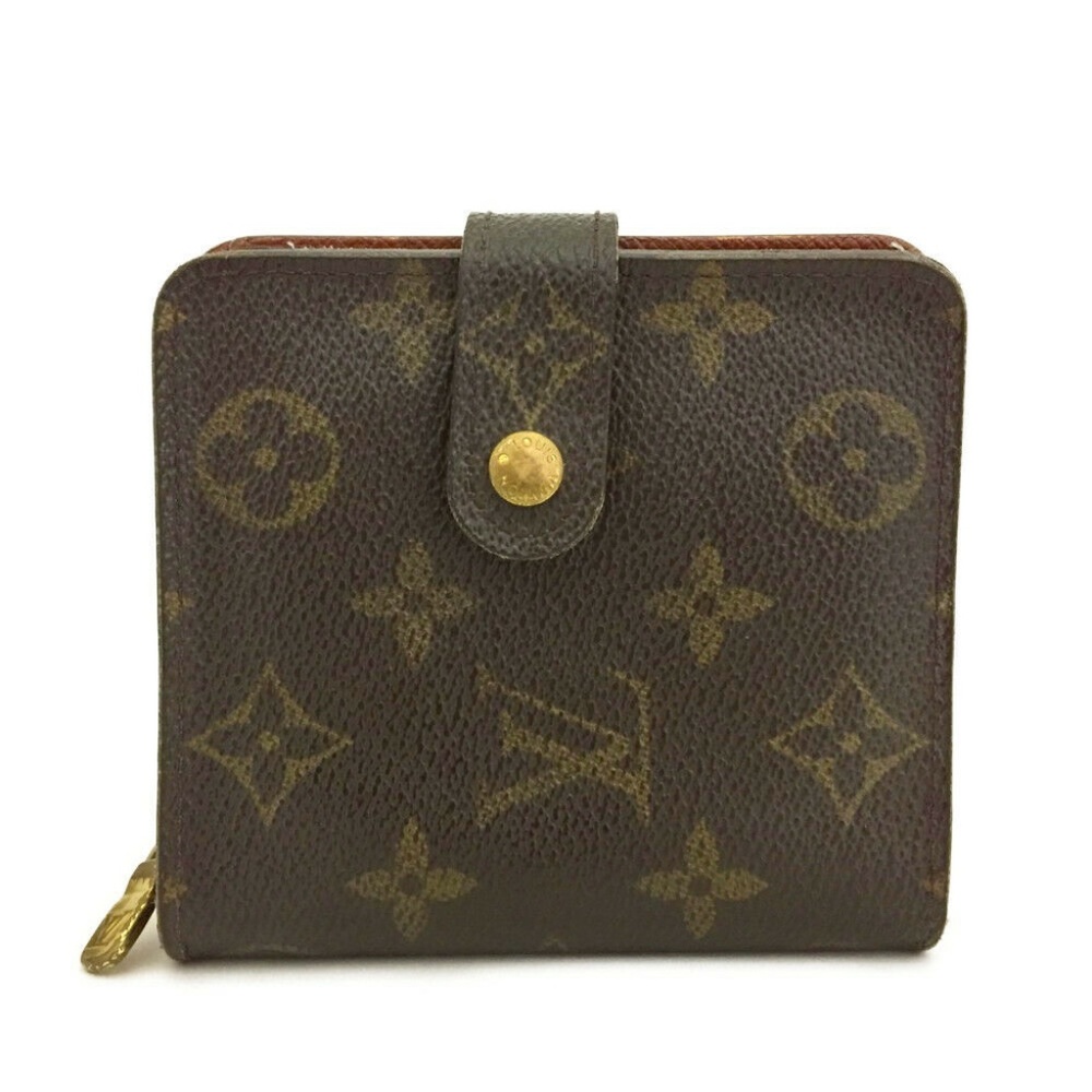authentic Louis Vuitton Monogram Compact Zip Bifold Wallet Euc